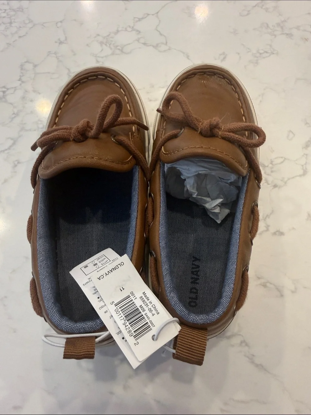 Old Navy Brown Kids Moccasin Boat Shoes size 11